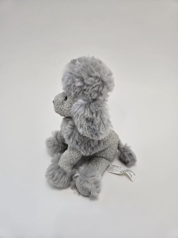 Luv Pets Russ グレーのぬいぐるみ　指すいの出来るモンチッチの様な子 Russ Luv Pets “frenchie” the Gray Poodle Dog, New Condition
