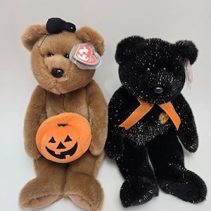 Ty Beanie Buddies - Ours d&#39;Halloween - Bonnets vintage Ty Beanie Buddy (12 pouces)