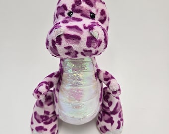 Vintage Webkinz gevlekte dinosaurusknuffel zonder label/code, Ganz-pluche (8 inch)
