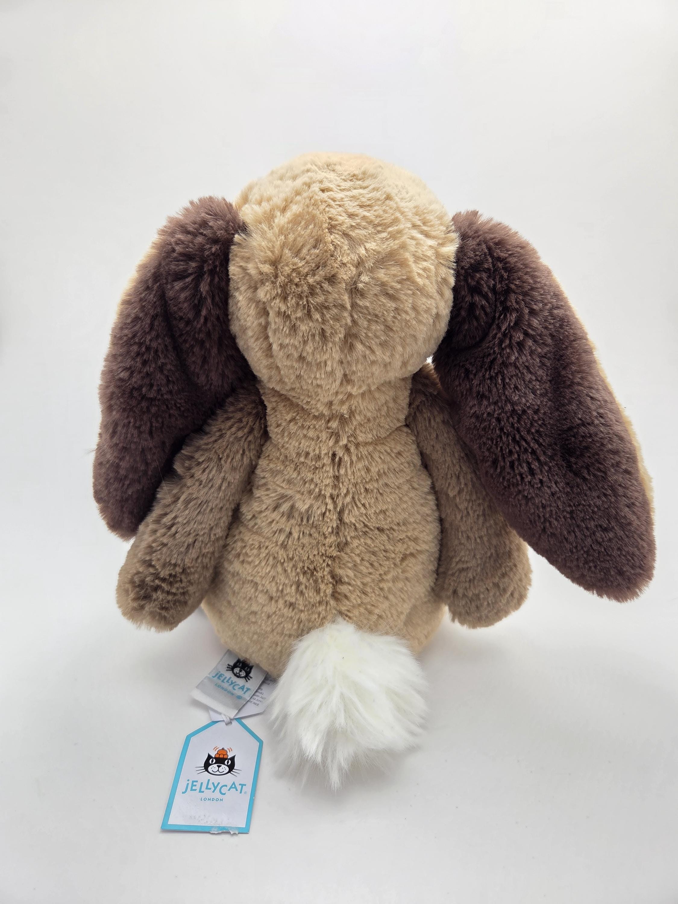Jellycat Bashful Patchwork Brown Bunny Plush Pre Owned Retired - Etsy