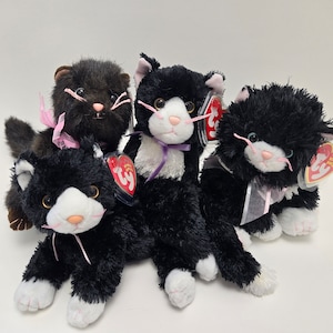 Ty Beanie Baby Black Cats - Cat Beanie Babies (5 inch) Vintage Beanies