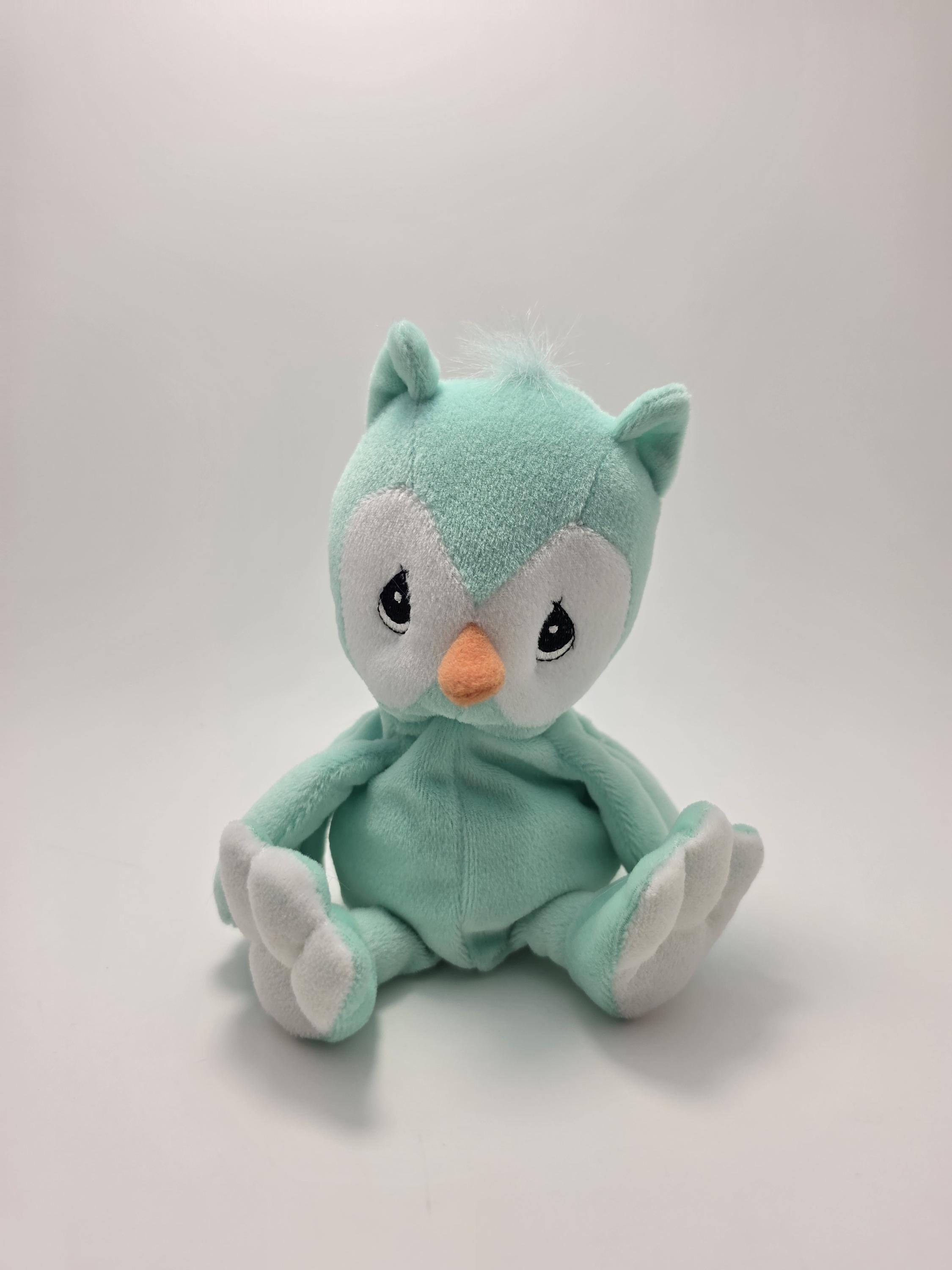 Precious Moments Tender Tails Owl Plush, Vintage, 90s Plush! (8 inch)