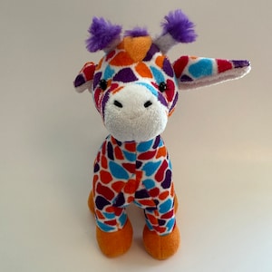 Adorable Vintage Webkinz Sunset Giraffe Plush with No Tag, Ganz Plush (9 inch)