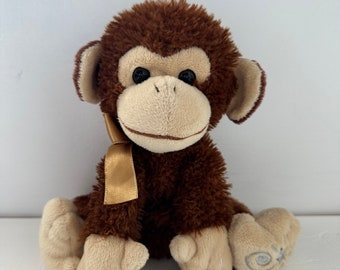 Russ Shining Stars Monkey pluche, vintage verzamelobject, nieuw zonder kaartjes! (9 inch)
