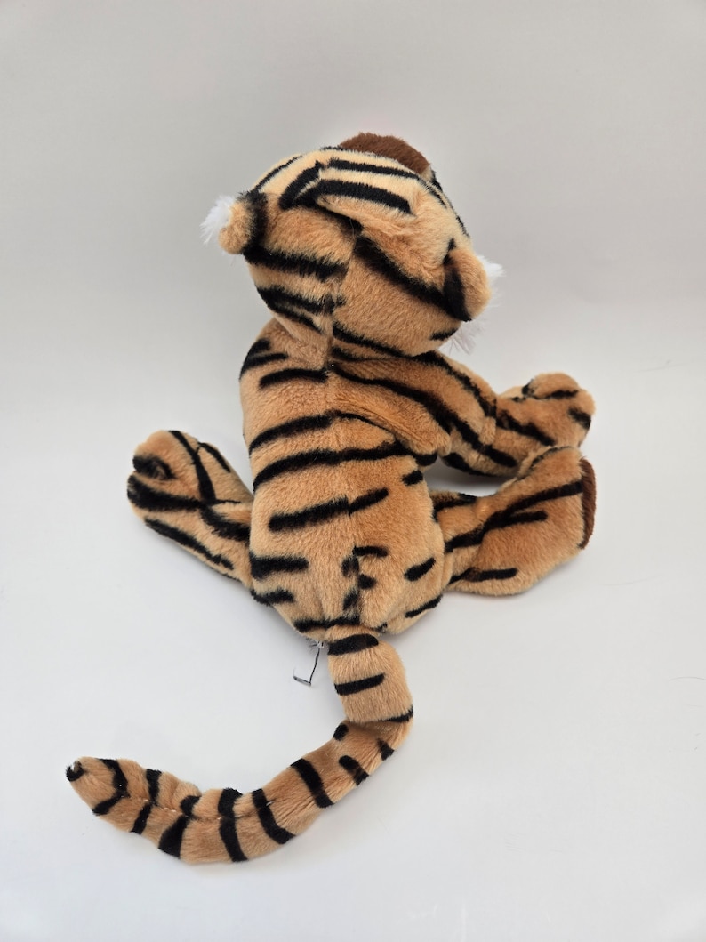 Peluche vintage de tigre de Bengala Webkinz sin etiquetas, peluche Ganz (9 pulgadas) imagen 3