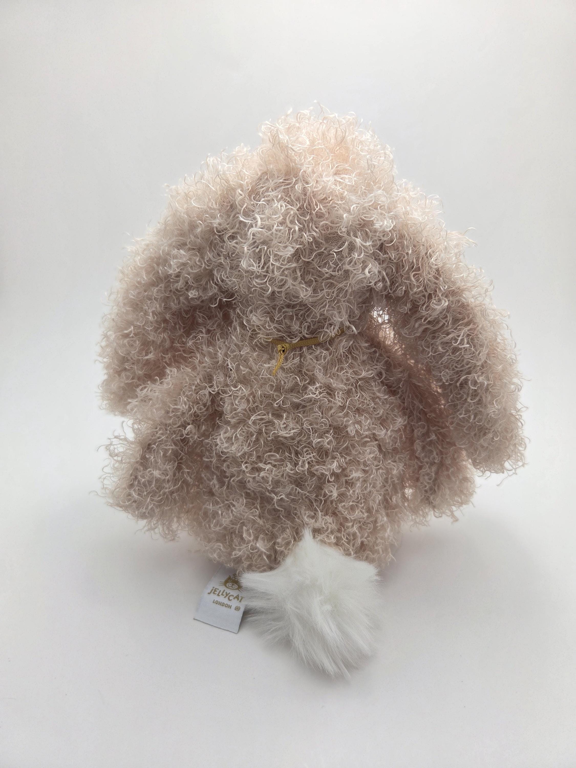 ぬいぐるみ  Big Bashful Luxe Bunny Curly Jellycat Bashful Luxe Curly Bunny Pluszowy Miętowy Tagi (12
