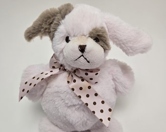 Peluche cucciolo di cane rosa chiaro vintage della collezione Bearington Baby (15 cm)
