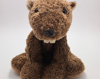 Peluche de castor Mary Meyer de Sweet Rascals, color marrón (25 cm)