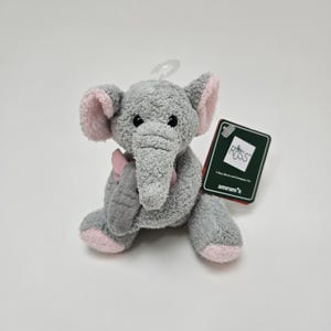 Russ Berrie Bean Bag Elephant Mama and Baby - New with Tags, Vintage Plush (4 inch)
