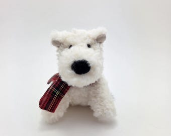 Jellycat Munro Scottie Dog Decoration Tiny Ornament - No Tag Pre