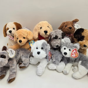 Ty Beanie Baby Dogs - Dog Beanie Babies (6 inch) Vintage Beanies