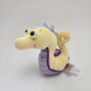 Adorable Vintage Webkinz Lil Kinz Seahorse Plush with No Tag, Ganz Plush (5 inch)