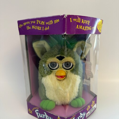 1998 shops Generation 3 Frog Furby Factory Sealed in Box ~ Never Opened, Extremely RARE! Vintage Collectible.