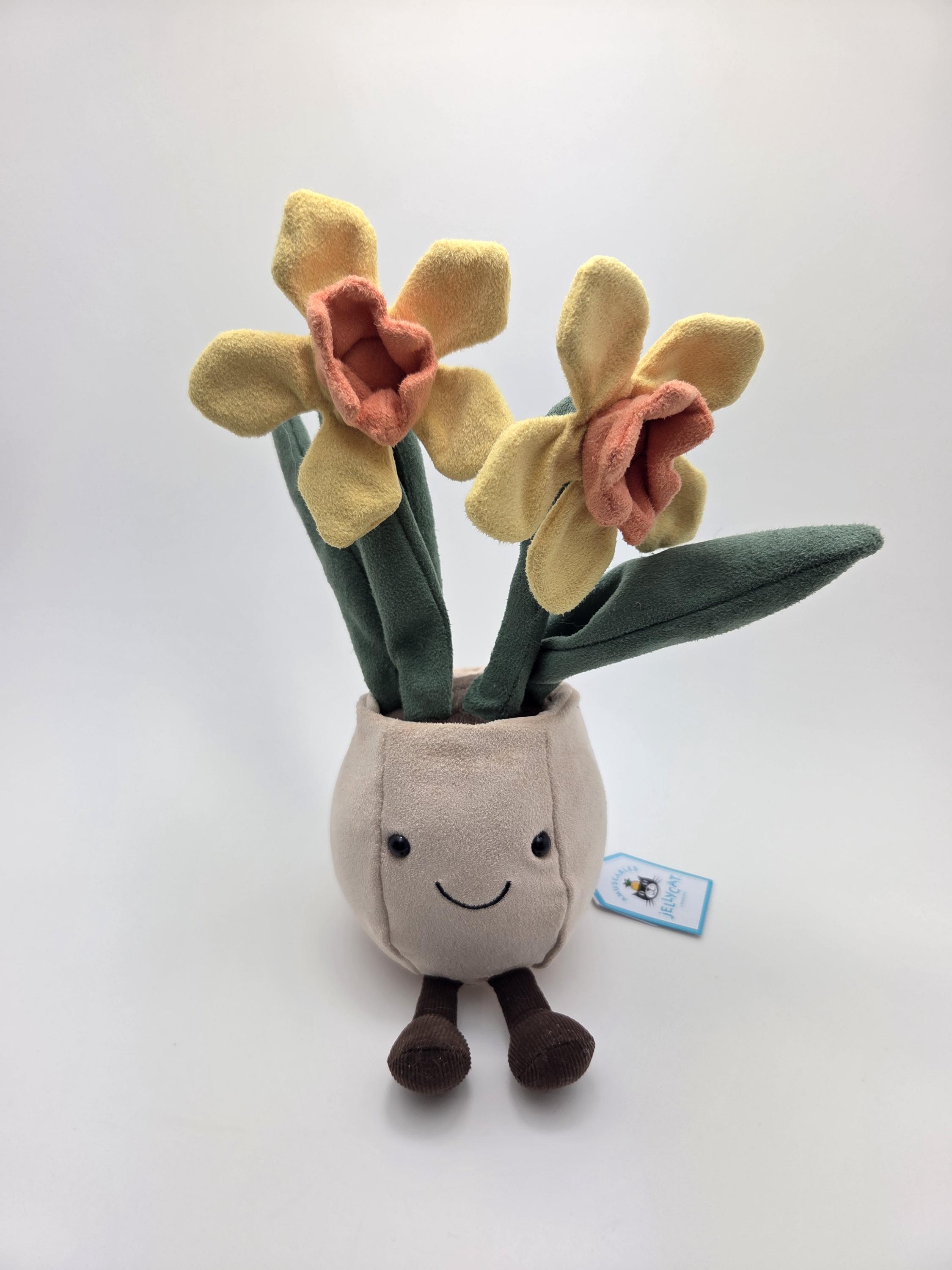 Jellycat Amuseables Daffodil Pot New With Tags Collectible