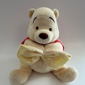Vintage Plush Winnie the Pooh, Plays Music (See Video) Vintage Collectible, Excellent condition without Tags ~ 10 inch