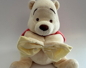 Peluche vintage de Winnie the Pooh, reproduce música (ver video). Artículo de colección vintage, excelente estado sin etiquetas. ~ 25 cm (10 pulgadas).