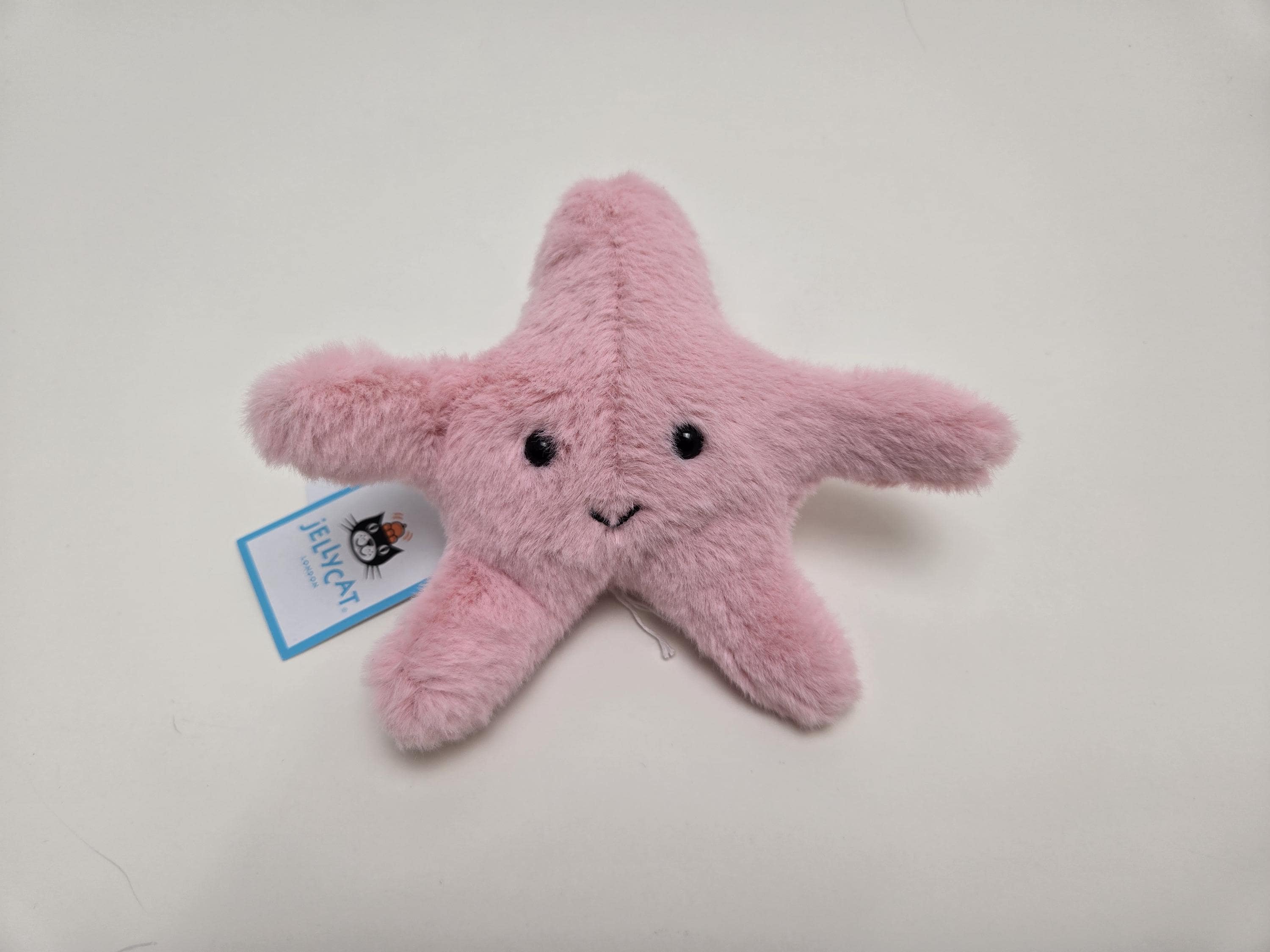 Estrella de mar rosa esponjosa de Jellycat, coleccionable retirada