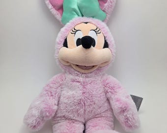 Disney Store Pinker Osterhase Minnie Maus Plüsch, von Disneys Micky Maus! Durchmesser ca.30cm