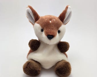 Aurora Palm Pals Cute Dalia Fawn Plush New without Tags (4 inch)