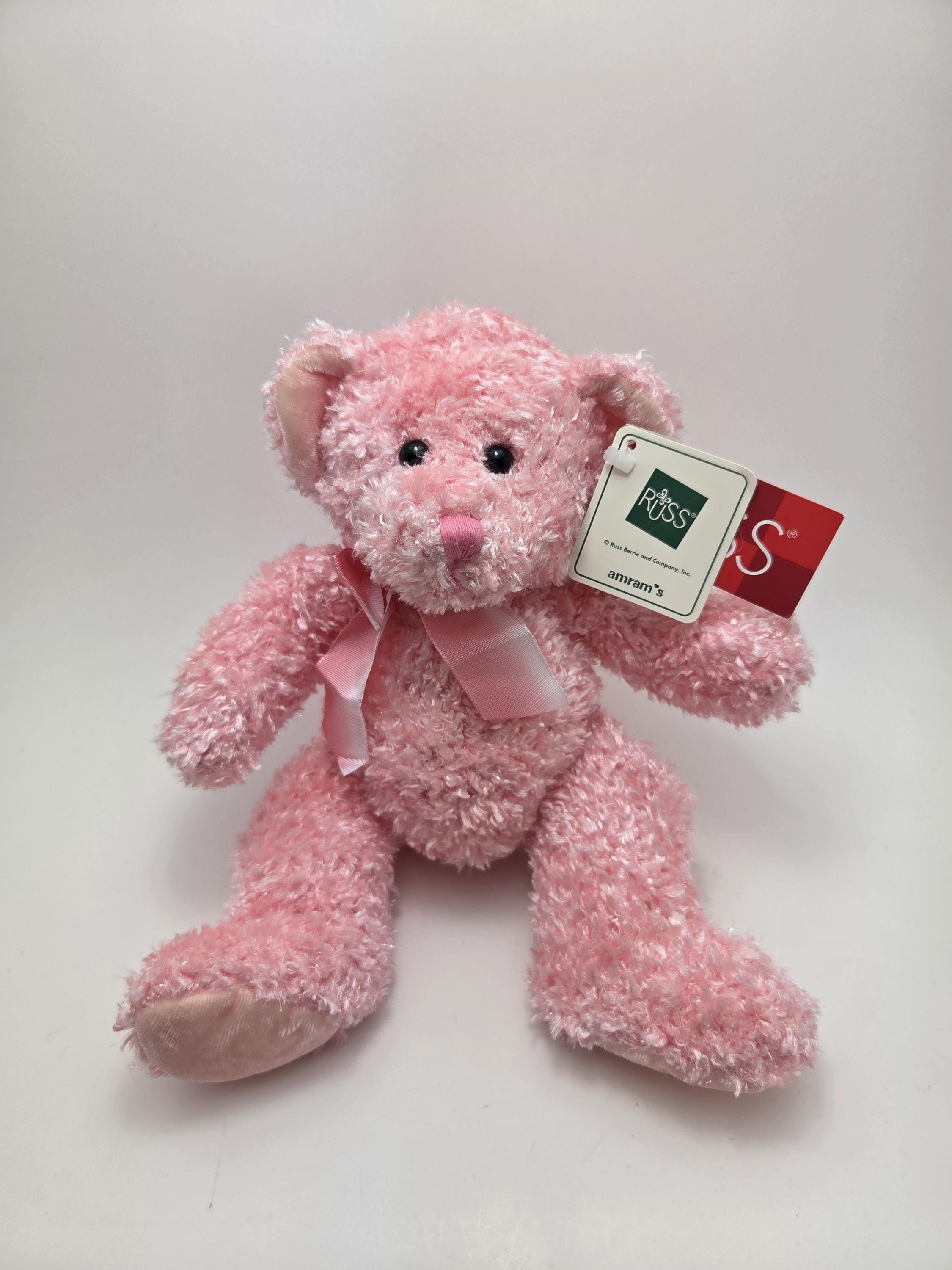 Russ “sparkles” the Sparkly Pink Bear, New Condition With Tags
