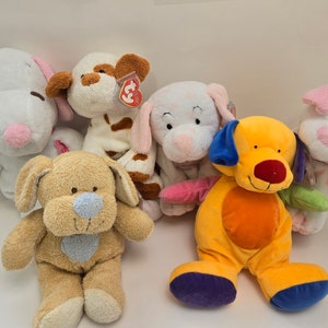 Ty Pluffies Dogs - Ty Beanie Babies Pluffies Collection (6 inch) Vintage Beanies