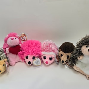 Ty Beanie Baby Hedgehogs - Beanie Babies (6 inch) Vintage Beanies