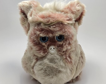 Furby Emoto-Tronic de veludo vermelho, testado e funcionando. Sem bico. Extremamente RARO! Furby vintage de 2005.