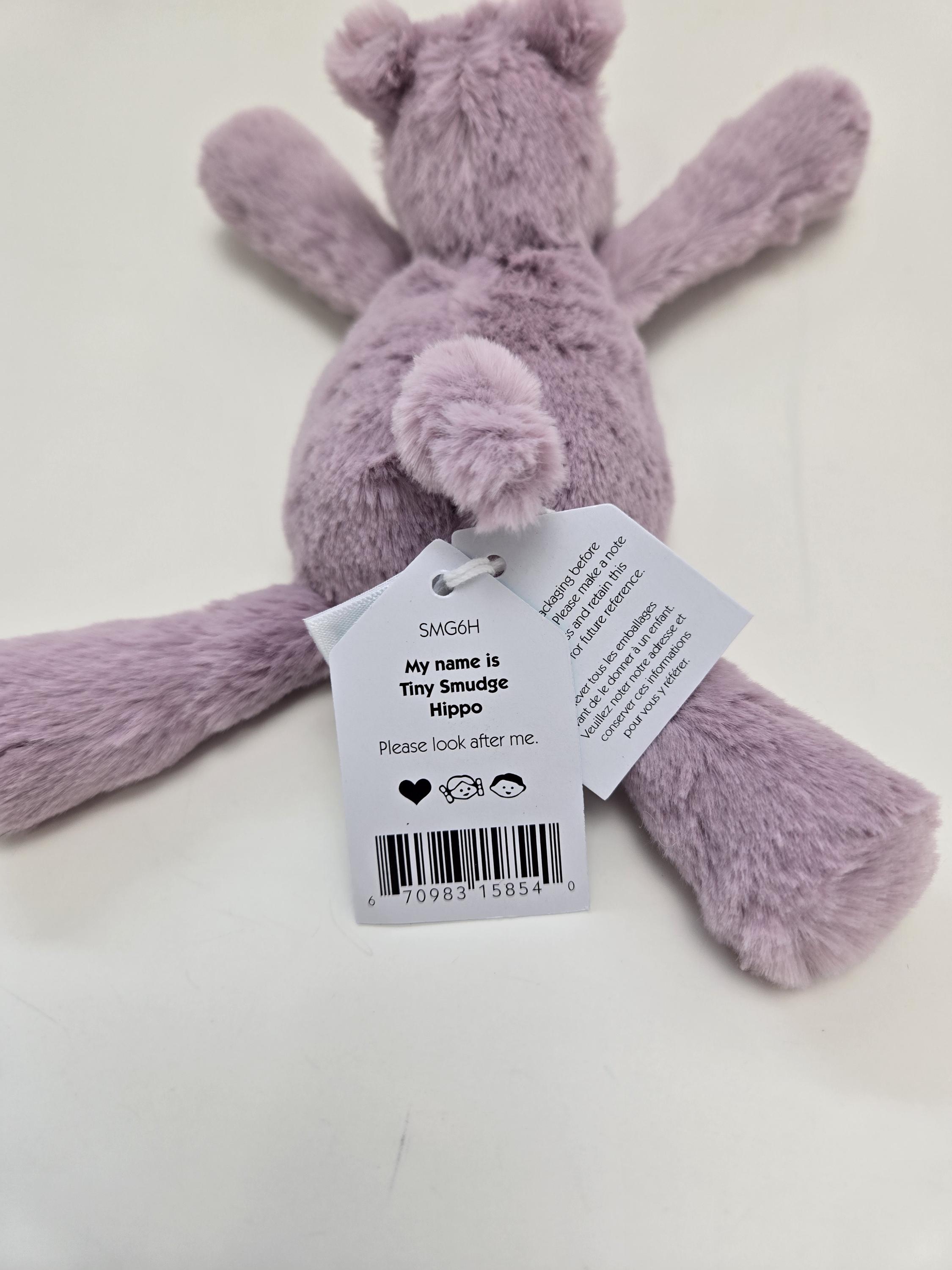  ジェリーキャット　smudge hippo カバ　ぬいぐるみ Smudge Hippo - Official Jellycat