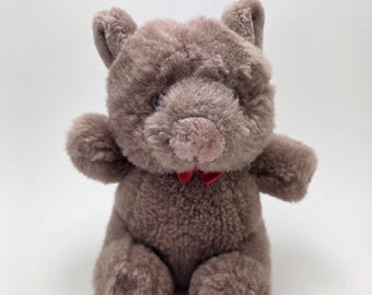 Gund Pink Pig Plush 1986 Red Bow Tie Rare Vintage Collectible! (5 inch)
