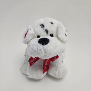 Vintage Cherish Friends White Dalmatian Dog Plush with No Tag, Dalmatian Plush (5 inch)
