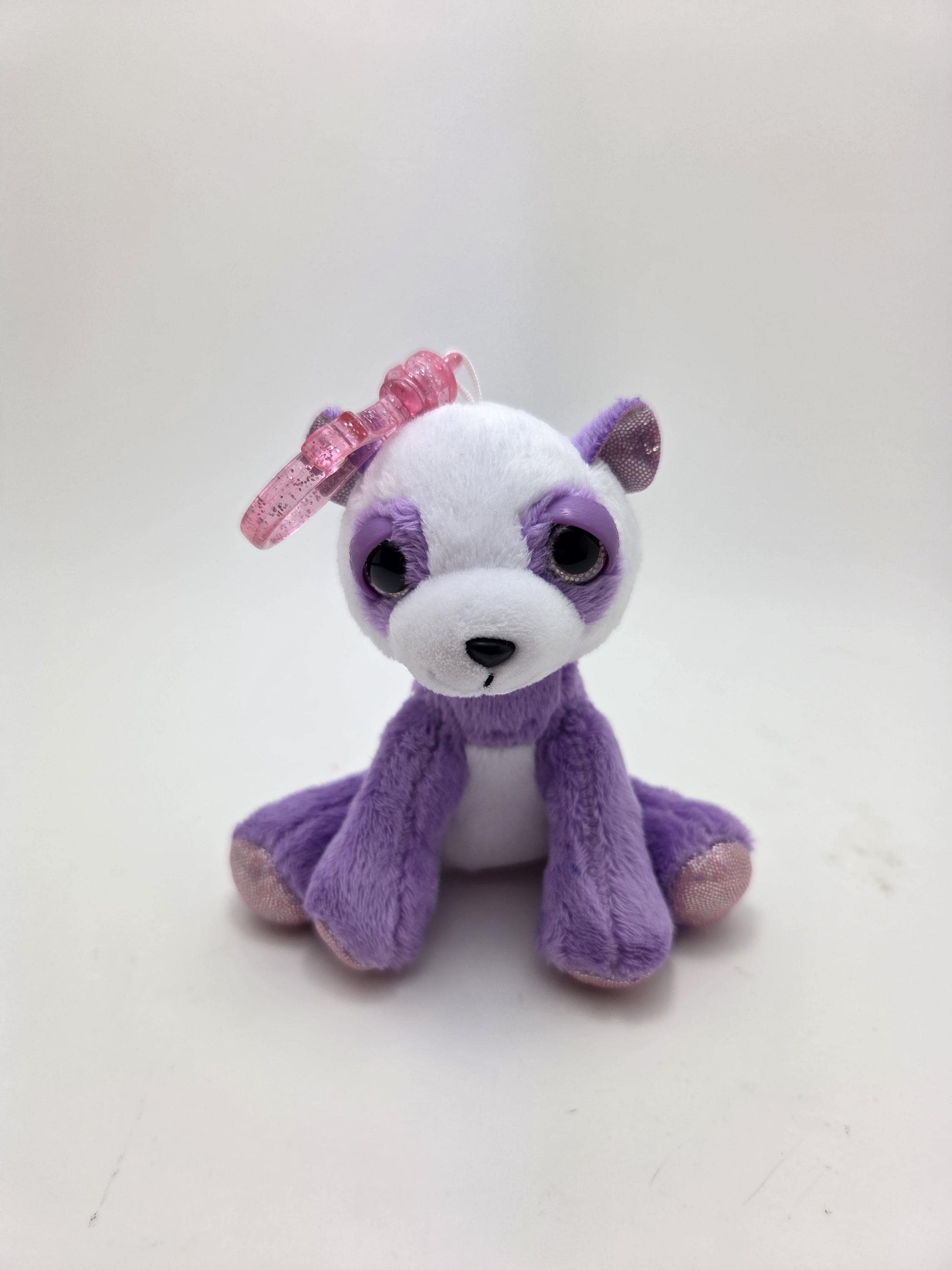 Russ Lil Peepers Plush “chopstix” the Purple Panda Key Clip Plush