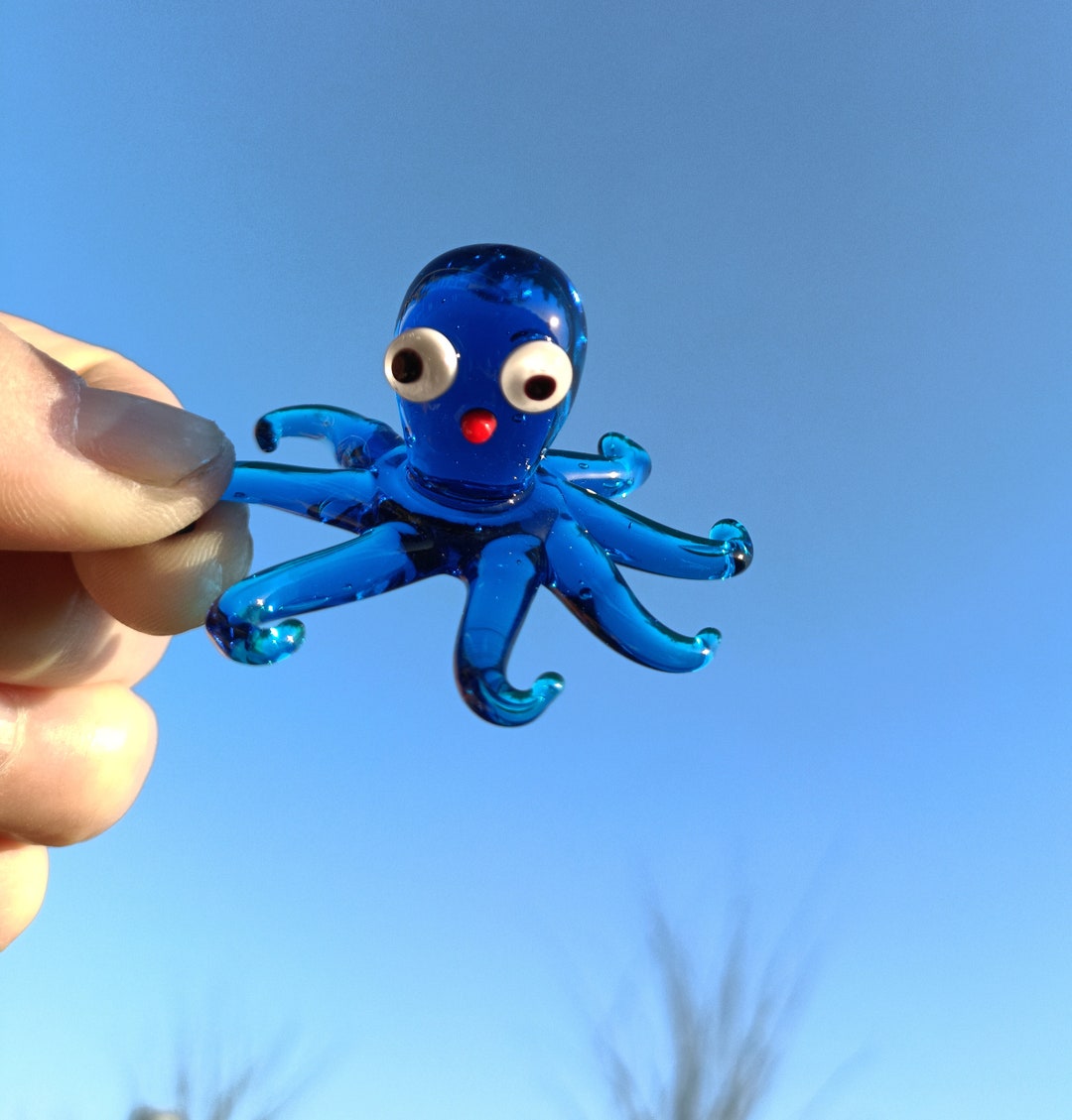 Art Glass Animal Figurines Octopus Handmade Glass Figurine Lampwork art-glass-animal-figurines-octopus-handmade-glass-figurine-lampwork