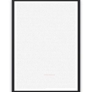 May include: A black framed print with a white background and a large amount of text in a small font. The text is a single paragraph and reads "Love doesn't make the world go round, love is what makes the ride worthwhile."