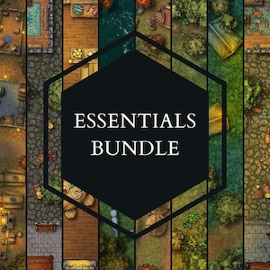 Essential Map Bundle 2K, 10 Battle Maps, DnD Map, Dungeons and Dragons, Roll20, Foundry VTT, Fantasy Grounds, D&D Digital Map, Pathfinder