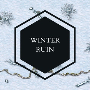 Winter Ruin Schlachtkarte 4K 2K, DnD Map, Dungeons and Dragons, Roll20, Foundry VTT, Fantasy Grounds, Eulenbär Rodeo, D&D Digitale Karte