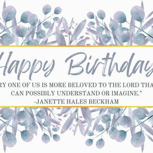 Tarjetas de feliz cumpleaños de los Santos de los Últimos Días