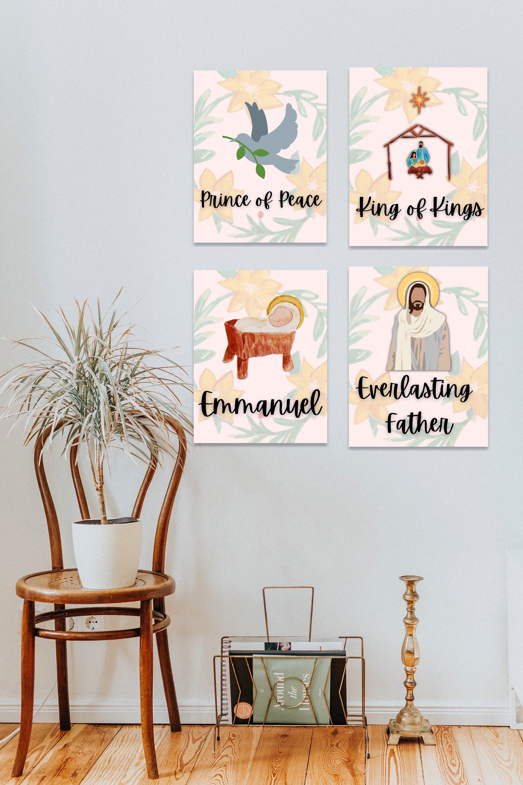 Names of Jesus Christmas Poster Classroom Printable Any Size Scripture ...