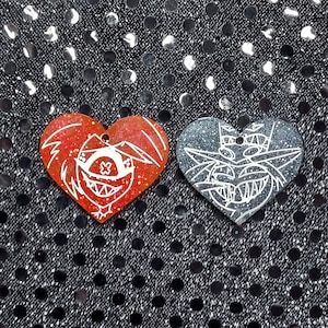 Enemies To Lovers Earrings | Cherri Bomb & Sir Pentious | Hazbin Hotel
