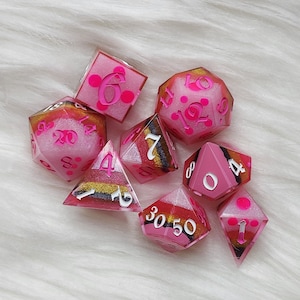 A Spider of Many Talents D&D Dice Set Angel Dust Hazbin Hotel image 1