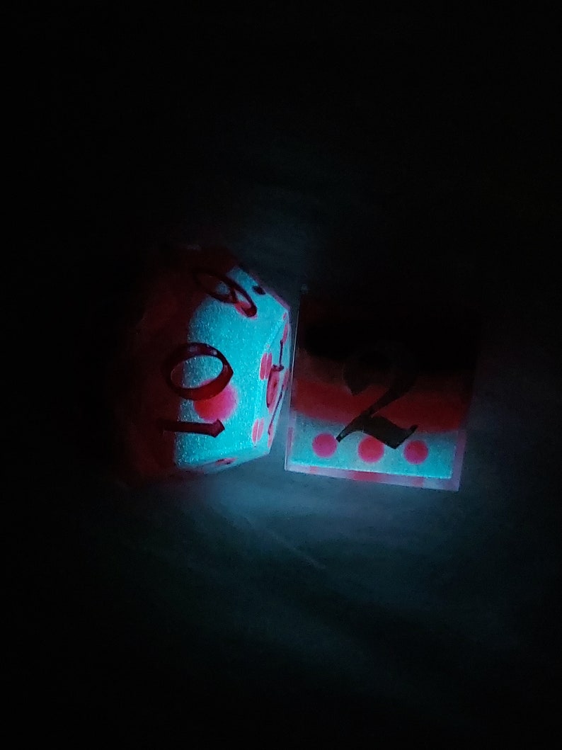 A Spider of Many Talents D&D Dice Set Angel Dust Hazbin Hotel image 5