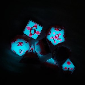 A Spider of Many Talents D&D Dice Set Angel Dust Hazbin Hotel image 2