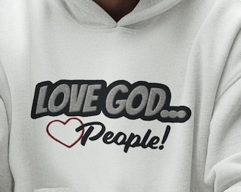 Hoodie Christian Clothing Embroidered Letter Love God Fall Fashion