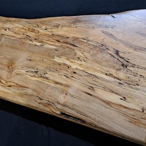 Live Edge Spalted Ambrosia Silver Maple Slab...Table Top...