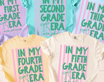 Personalized Teacher Team Shirts, Comfort Colors Back to School Shirt, Matching Grade Level Team Tees, Custom Teacher Gift