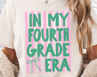 In My Fourth Grade Era Teacher Shirt, Comfort Colors, Back to School Shirt, 4th Grade Tshirt, Elementary Tee, First Day of School