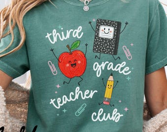3rd Grade Teacher Shirt, Comfort Colors, Third Grade Teacher, Elementary School, Back to School Gift, First Day of School Tee