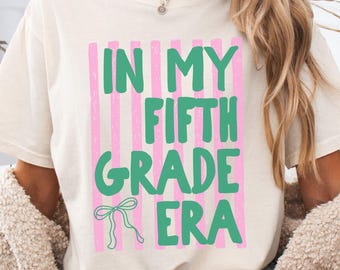 In My Fifth Grade Era Teacher Shirt, Comfort Colors, Back to School Shirt, 5th Grade Tshirt, Elementary Tee, First Day of School