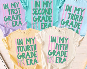 Teacher Team Shirts, Comfort Colors Back to School Shirt, Matching In My Era Grade Level Team Tees, Teacher Gift, First Day of School