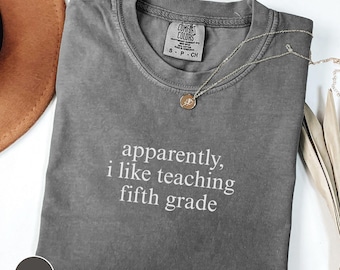 Fifth Grade Teacher Shirt, Comfort Colors Tshirt, Back To School Gift, 5th Grade Teacher Tee, Teacher Appreciation, First Day of School