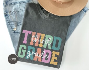 Third Grade Teacher Shirt, Comfort Colors, 3rd Grade Teacher Tshirt, New Teacher Gift, First Day of School, Back to School